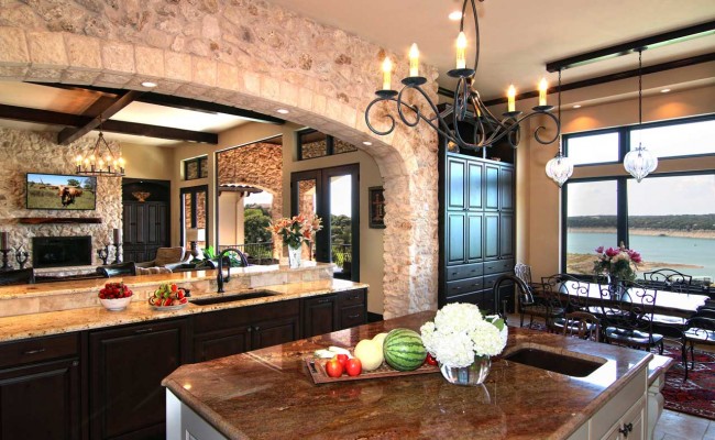 Lake-Travis-Waterfront-Mediterranean-Kitchen-to-Living-by-Zbranek-Holt-Custom-Homes,-Luxury-Custom-Home-Builders-Austin-(1)